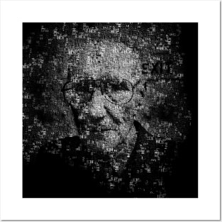 William S. Burroughs Typographical Portrait Posters and Art